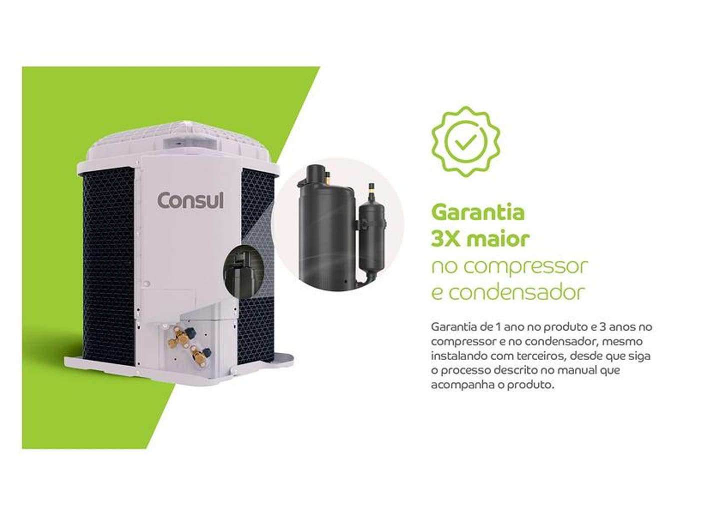 Ar-condicionado Split 22.000 BTUs Consul Triple Inverter Frio CBL22CB