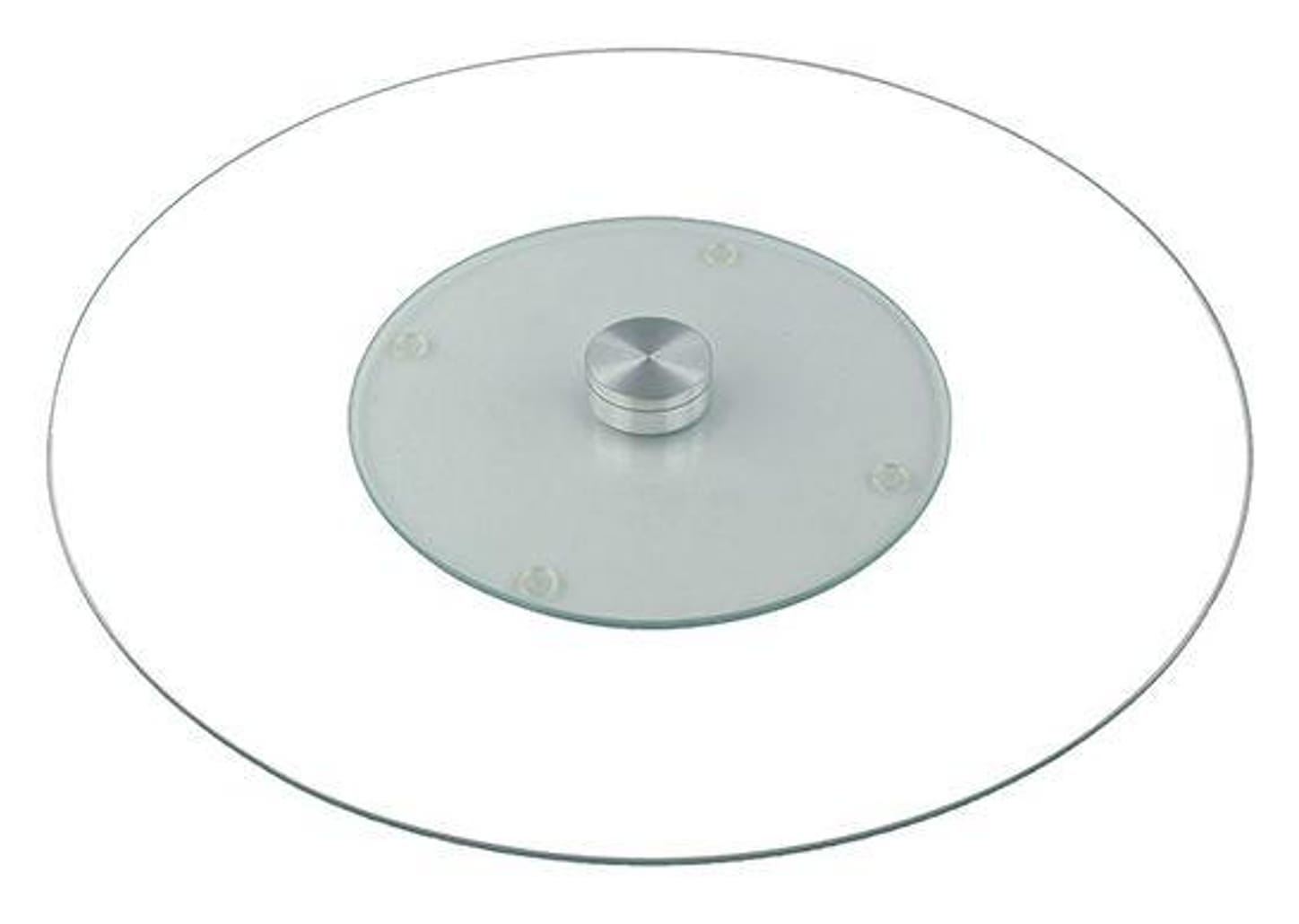 Centro de Mesa de Vidro Redondo Hauskraft PGIR-018