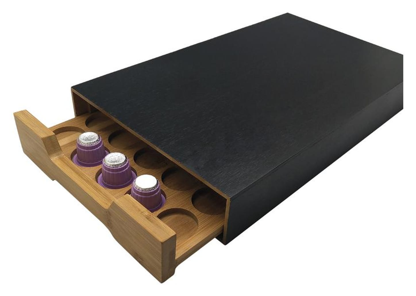 Bandeja Porta-Cápsulas Nespresso de Bambu Haüskraft SCAP-007 40 Cápsulas