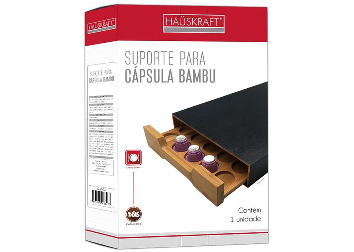 Bandeja Porta-Cápsulas Nespresso de Bambu Haüskraft SCAP-007 40 Cápsulas