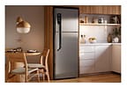Geladeira/Refrigerador Electrolux Frost Free Duplex Inox Look 480L Efficient