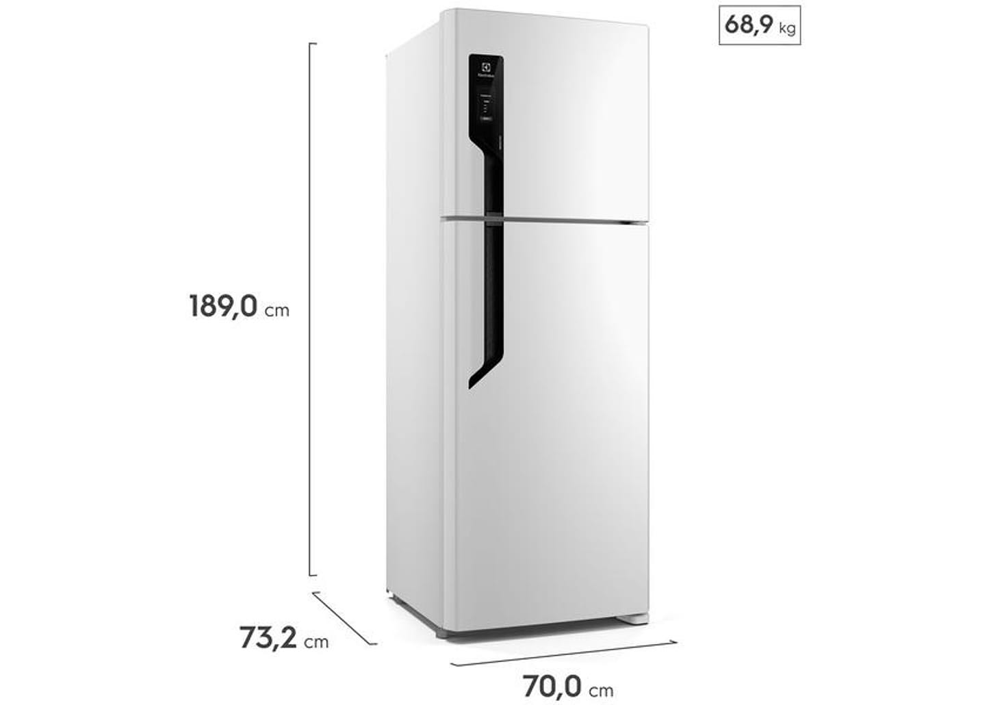 Geladeira/Refrigerador Electrolux Frost Free Duplex Branco 480L Efficient