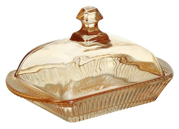 Manteigueira de Vidro Hauskraft Graffiato