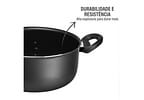 Jogo de Panelas Rochedo Antiaderente de Alumínio Grafite 5 Peças Robusta