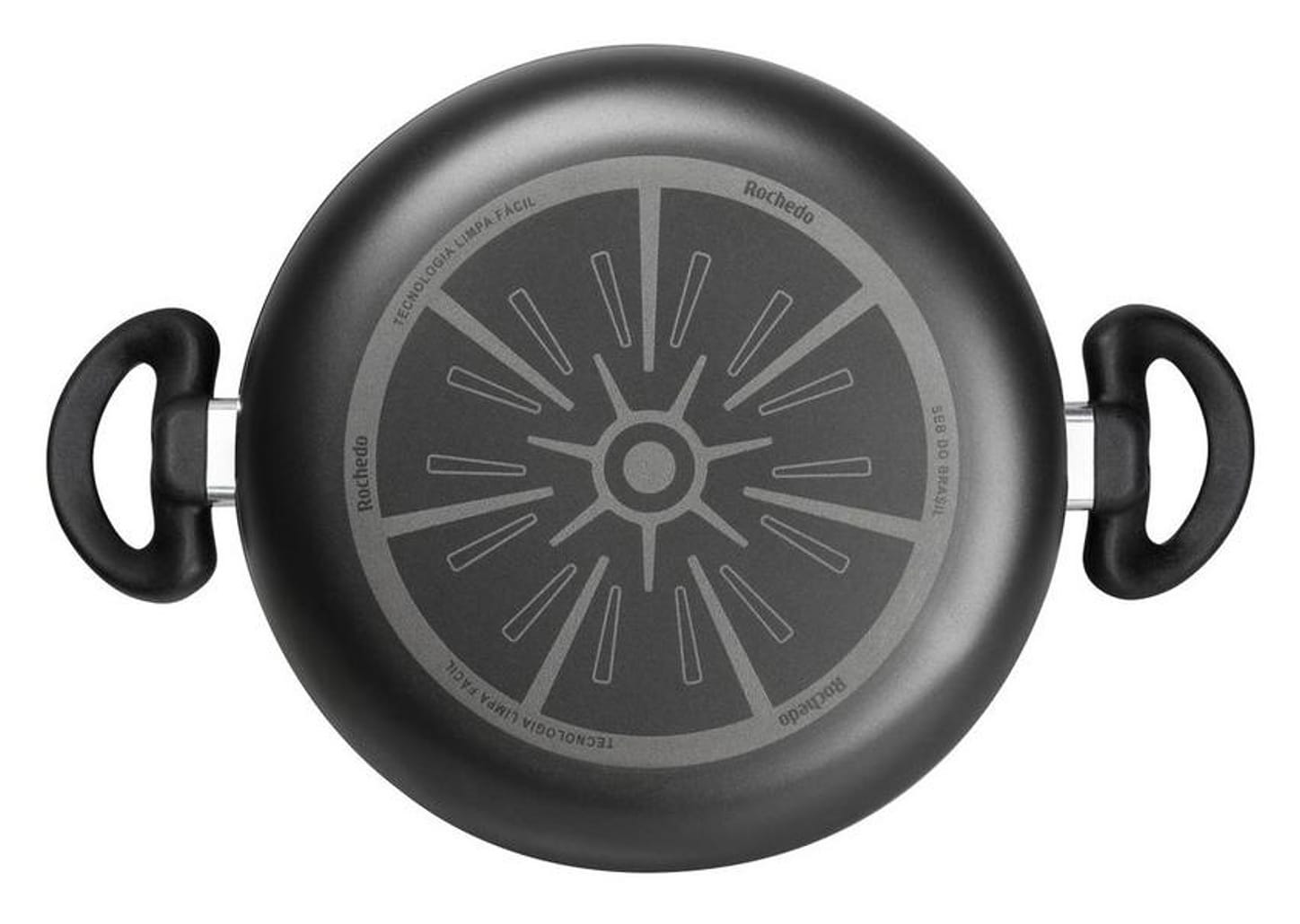 Jogo de Panelas Rochedo Antiaderente de Alumínio Grafite 5 Peças Robusta