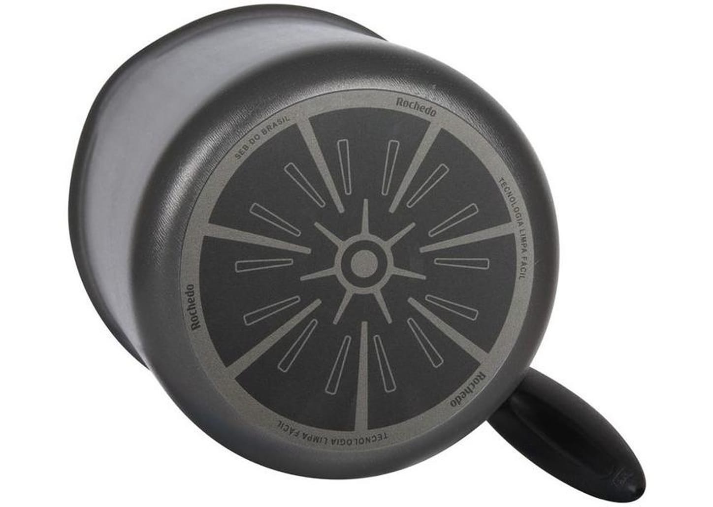 Jogo de Panelas Rochedo Antiaderente de Alumínio Grafite 5 Peças Robusta
