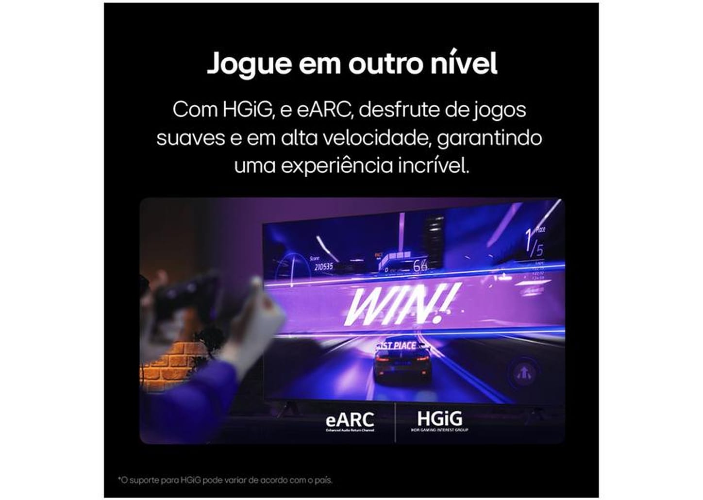 Smart TV 32" LG HD LCD 32LR600BPSA com Alexa 2 HDMI 1.4 USB