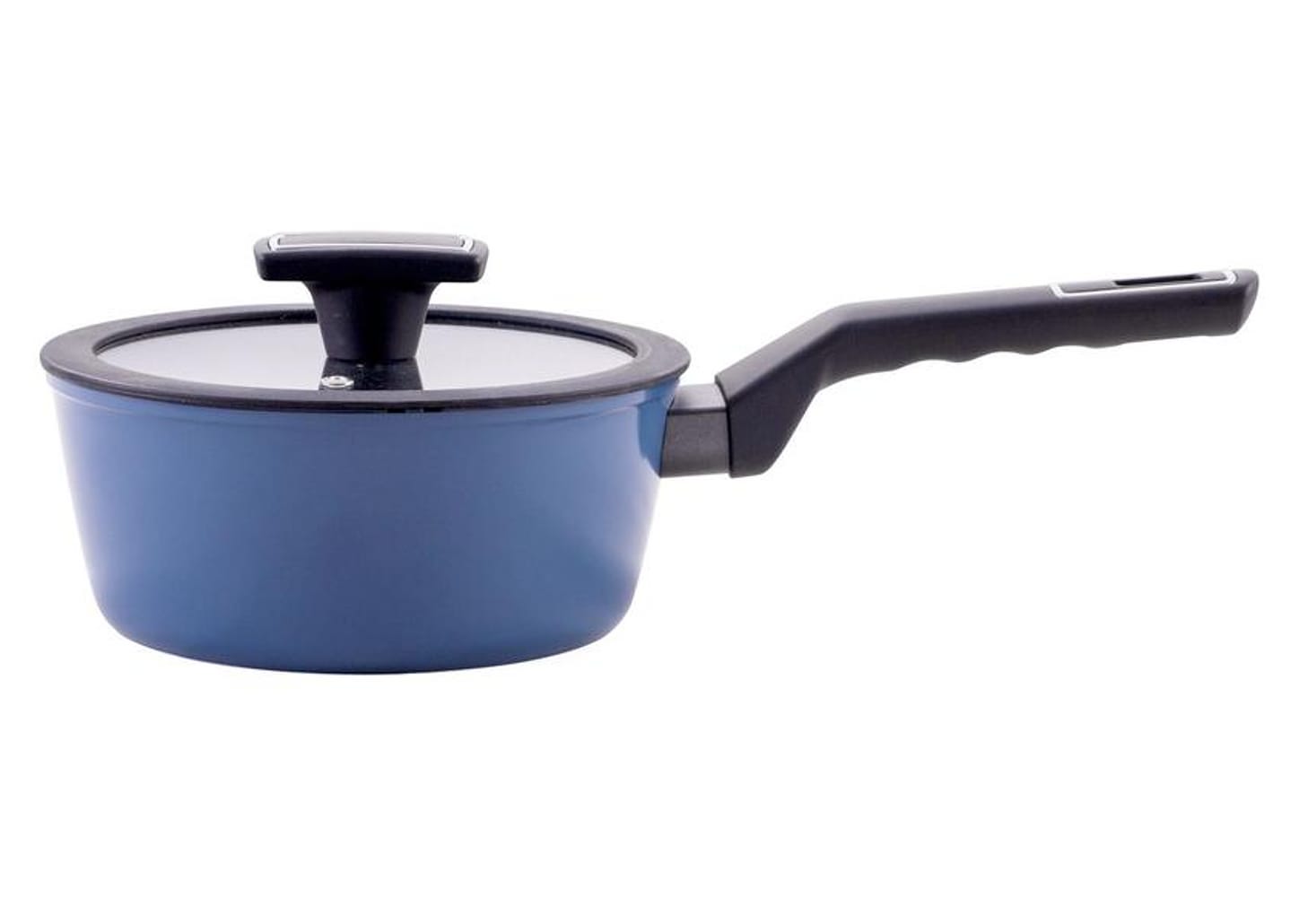 Jogo de Panelas Brinox Ceramic Life de Alumínio Azul 8 Peças Carbon