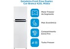 Geladeira/Refrigerador Midea Frost Free 2 Portas Branca 425L MD-RT572EVD012
