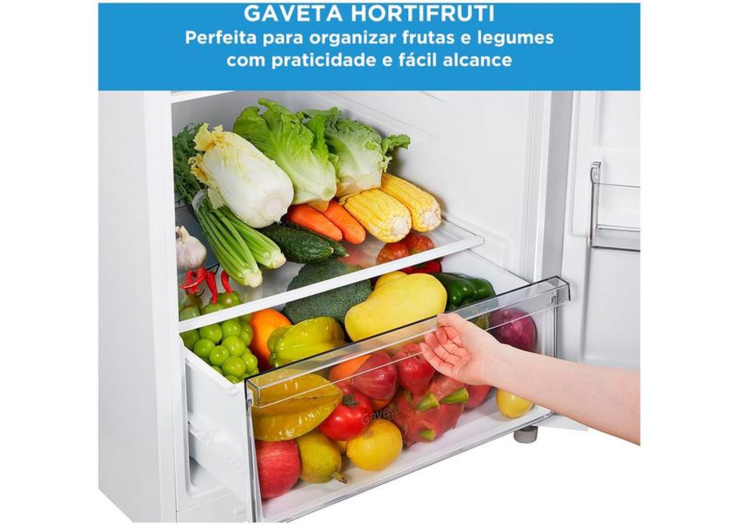 Geladeira/Refrigerador Midea Frost Free 2 Portas Branca 425L MD-RT572EVD012