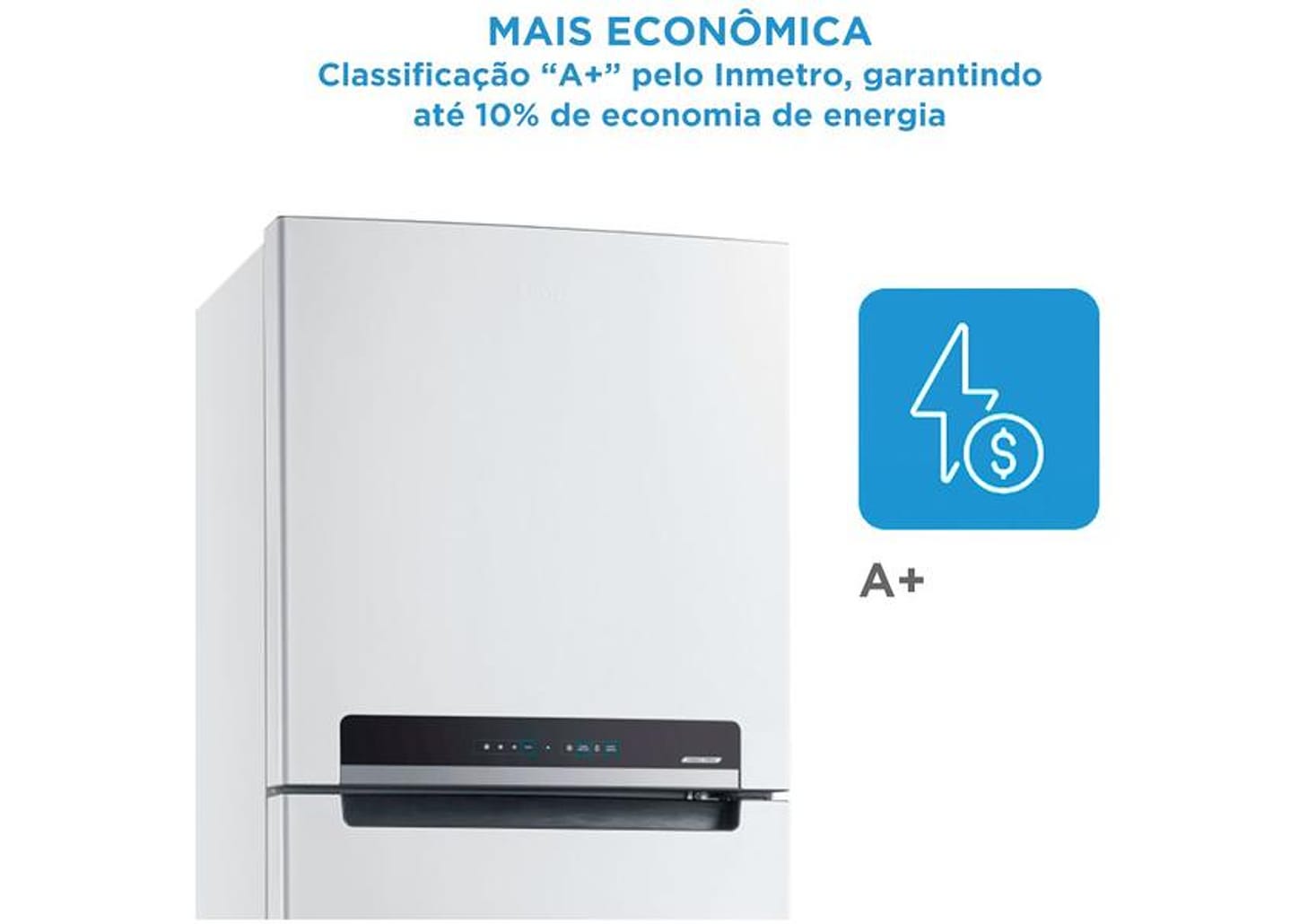 Geladeira/Refrigerador Midea Frost Free 2 Portas Branca 425L MD-RT572EVD012