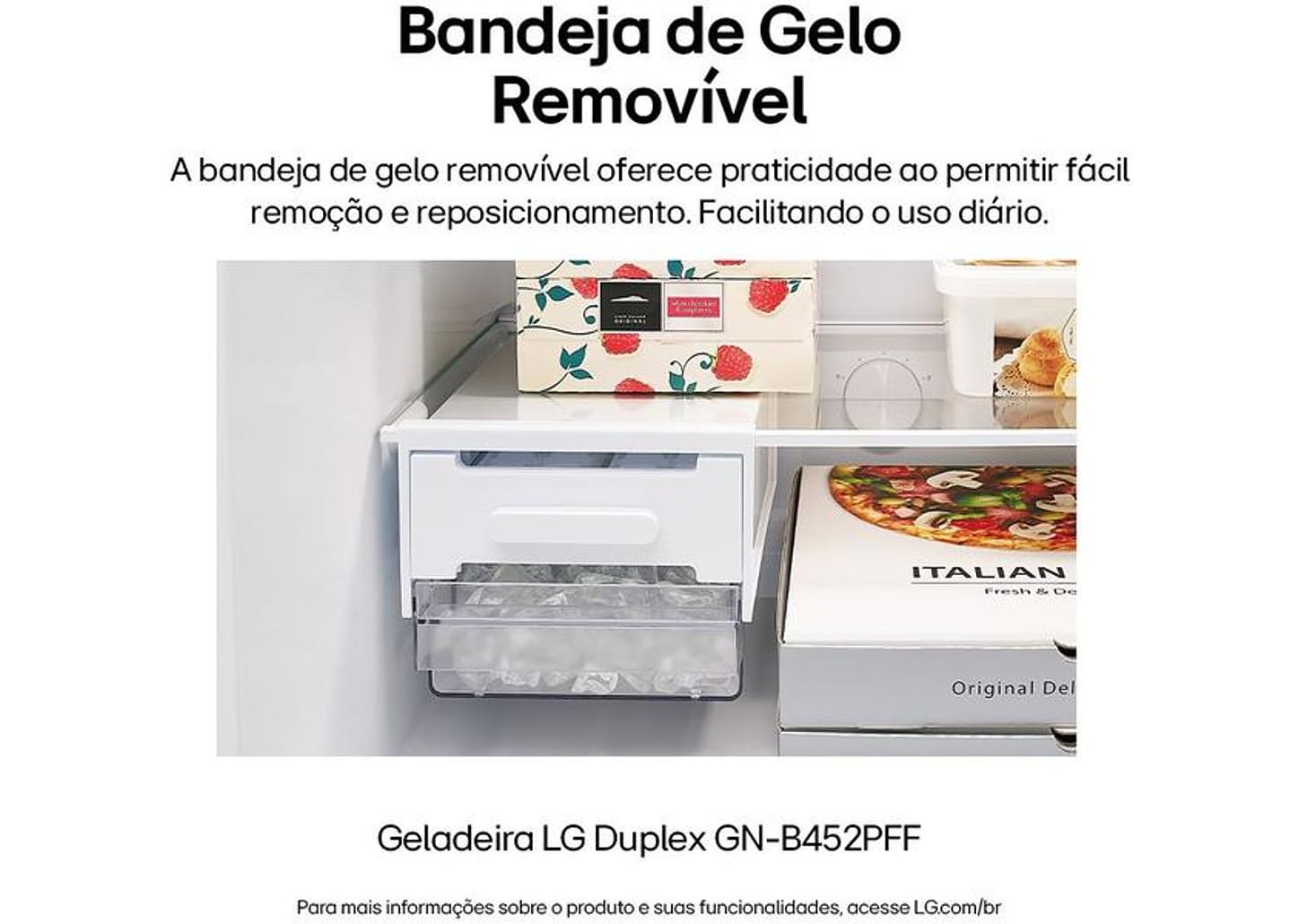 Geladeira/Refrigerador LG Frost Free Inox Duplex 461L GN-B452PFF