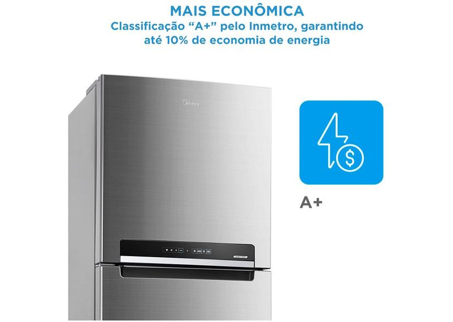 Geladeira/Refrigerador Midea Frost Free Duplex 425L MD-RT572EVD461