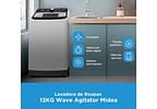 Lavadora de Roupas Midea 13kg Cesto Inox 13 Programas de Lavagem Branca Wave Agitator