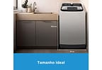 Lavadora de Roupas Midea 13kg Cesto Inox 13 Programas de Lavagem Branca Wave Agitator