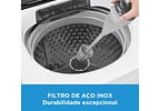 Lavadora de Roupas Midea 15kg Cesto Inox 13 Programas de Lavagem Branca Wave Agitator