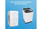 Lavadora de Roupas Midea 13kg Cesto Inox 13 Programas de Lavagem Branca Wave Agitator