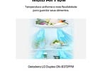 Geladeira/Refrigerador LG Frost Free Inox Duplex 375L GN-B372PFM