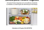 Geladeira/Refrigerador LG Frost Free Inox Duplex 375L GN-B372PFM
