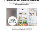 Geladeira/Refrigerador LG Frost Free Inox Duplex 375L GN-B372PFM