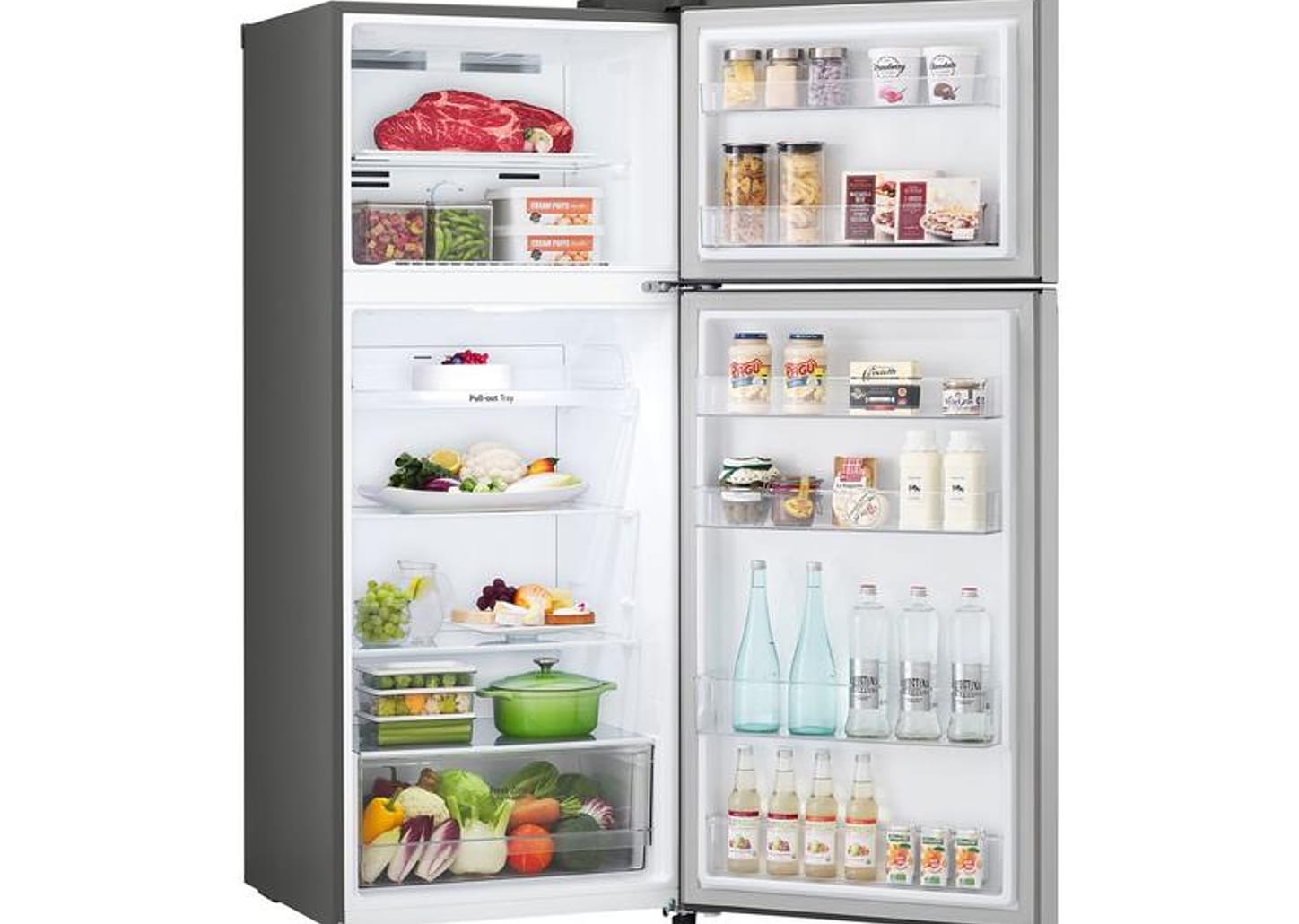 Geladeira/Refrigerador LG Frost Free Inox Duplex 375L GN-B372PFM