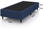 Base Cama Box Solteiro Plumatex 37x88x188cm Prime Maxx