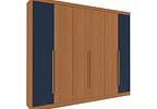 Guarda-roupa Casal 4 Gavetas 6 Portas Kappesberg Roma