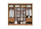 Guarda-roupa Casal com Espelho 4 Gavetas 4 Portas Kappesberg Mônaco II