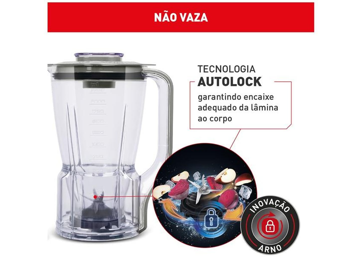 Liquidificador Arno Powermax XXL LN87 1400W Cinza Esverdeado