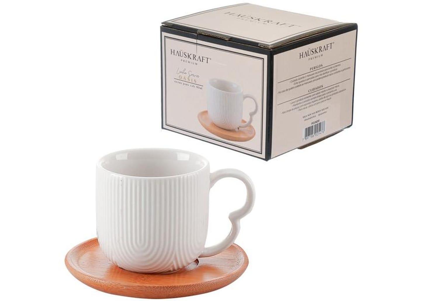Jogo de Xícaras de Café 90ml Hauskraft Oásis 4 Peças