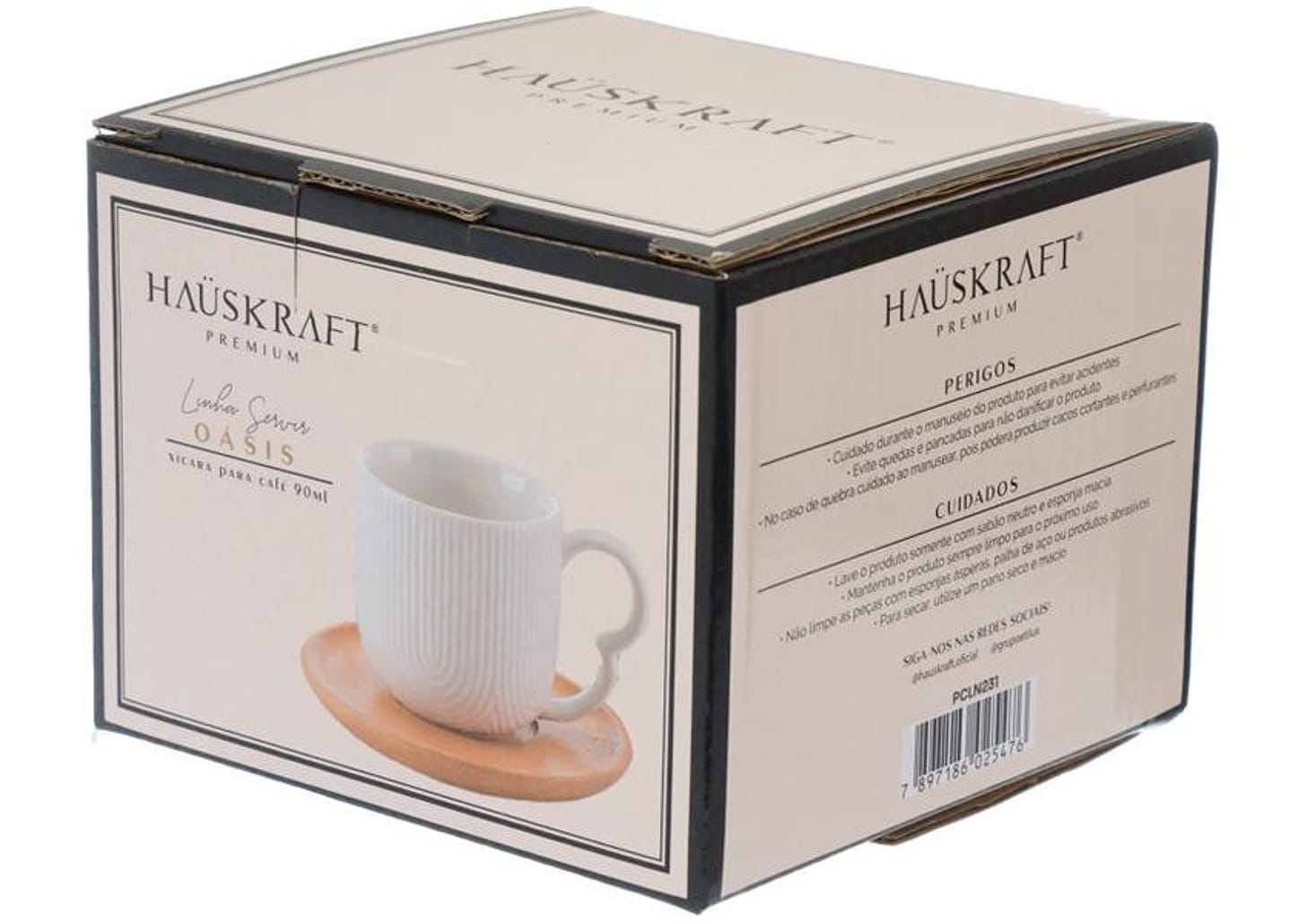Jogo de Xícaras de Café 90ml Hauskraft Oásis 4 Peças