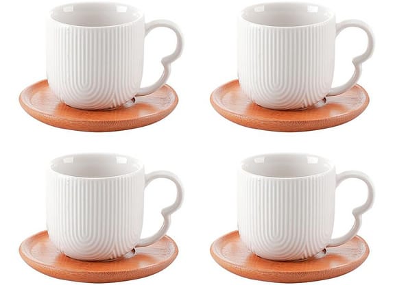 Jogo de Xícaras de Café 90ml Hauskraft Oásis 4 Peças