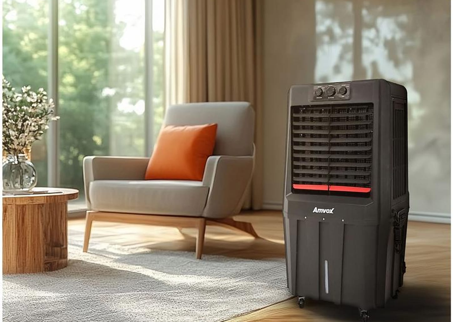 Climatizador de Ar Amvox Frio Umidificador 3 Velocidades 90L ACL 9022