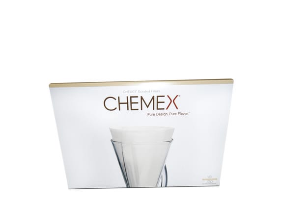 Filtro De Papel Meia Lua Natural Chemex 100un