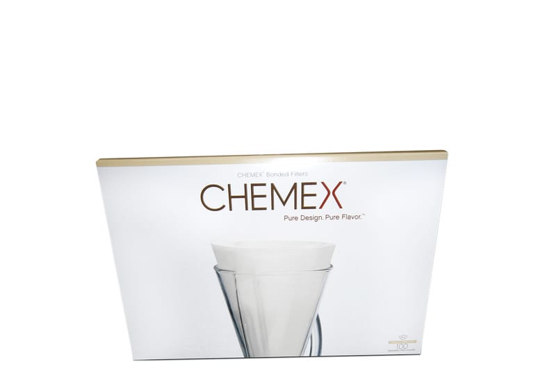 Filtro De Papel Meia Lua Natural Chemex 100un