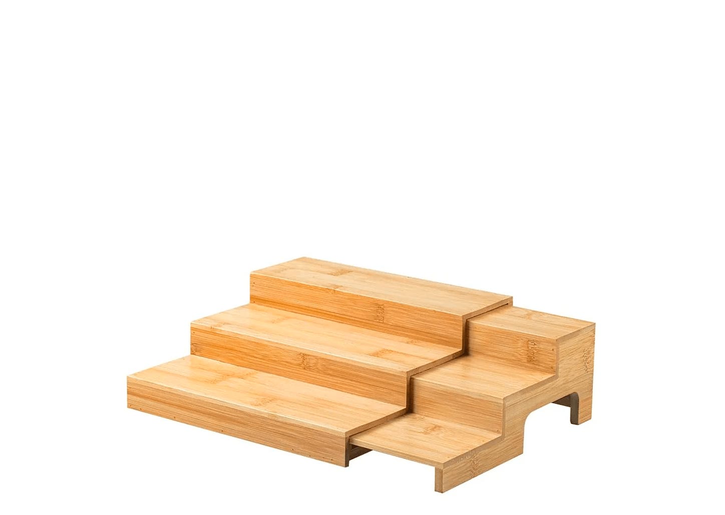 Organizador De Bambu 3 Níveis Extensível Ou Keep 22x22x8cm