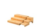 Organizador De Bambu 3 Níveis Extensível Ou Keep 22x22x8cm