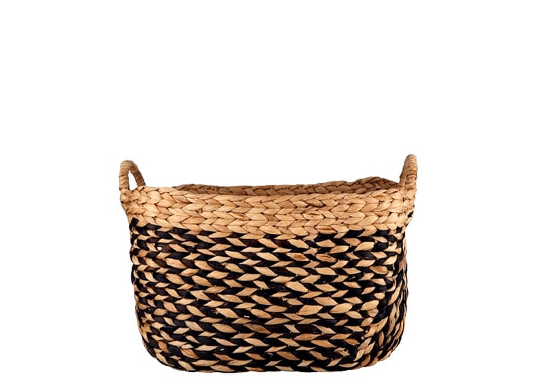 Cesto De Fibra Natural Mundi 40x25x33cm