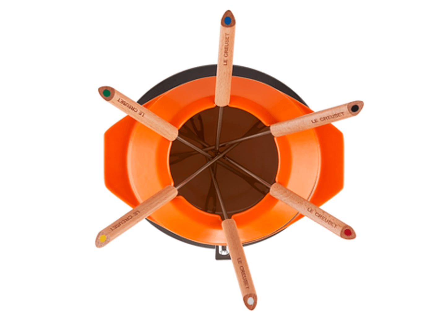 Fondue De Ferro Le Creuset Gourmand Laranja 1,6l 10pçs