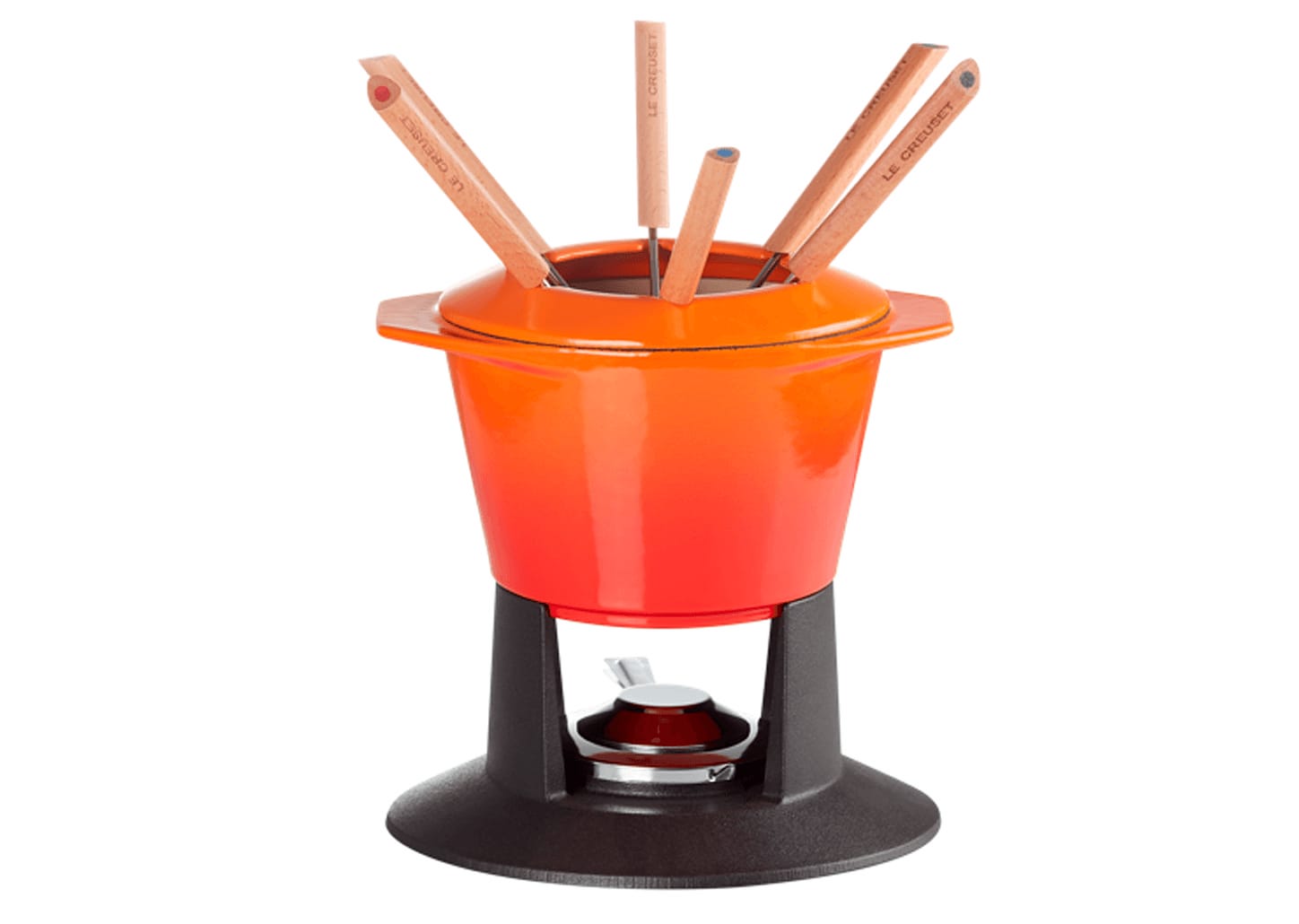 Fondue De Ferro Le Creuset Gourmand Laranja 1,6l 10pçs