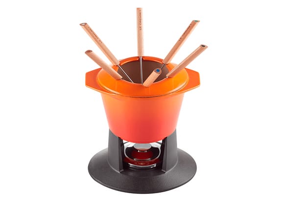 Fondue De Ferro Le Creuset Gourmand Laranja 1,6l 10pçs