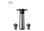 Bomba A Vácuo De Aço Inox Vacu Vin Wine Saver 18cm 3pçs