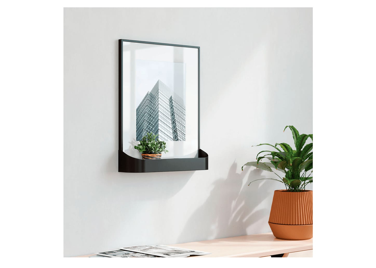 Porta Retrato Umbra Matinee Preto 20x25cm