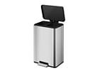Lixeira Com Pedal De Aço Inox Ecorise 25+25l