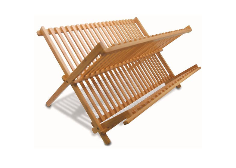 Escorredor De Louça De Bambu Articulado Tyft 46x34x23cm