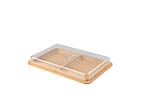 Porta Frios Duplo De Bambu Com Tampa Ou Sense 10,5x7x1,5cm