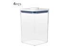 Pote Hermético De Acrílico Pop Oxo 4,2l 4pçs