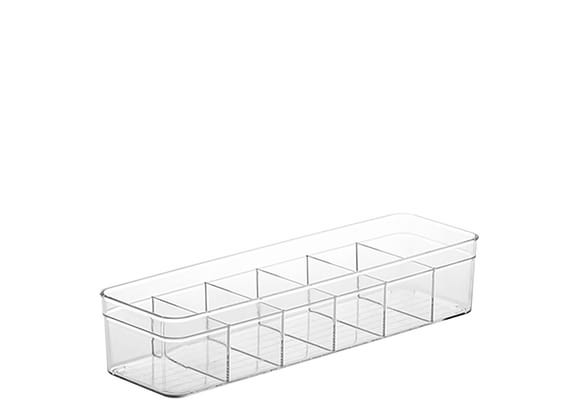 Colmeia Organizadora De Acrílico 6 Divisórias 35x10x7cm