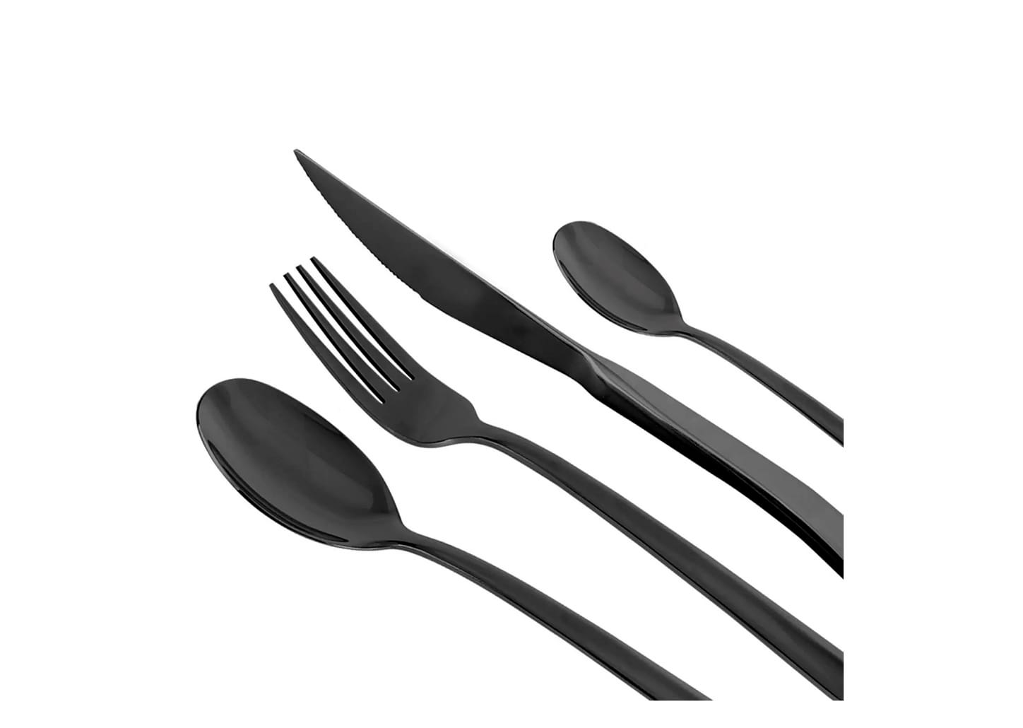 Faqueiro De Aço Inox Fracalanza Ravel Preto 48pçs