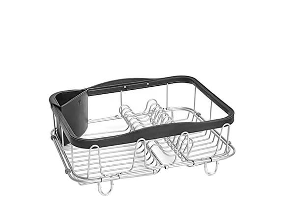 Escorredor De Louça De Aço Inox Umbra Preto 48x29x14cm